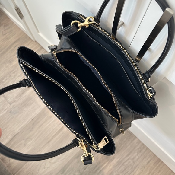 Black and Gold Coach bag, great for work or play! - Picture 4 of 9
